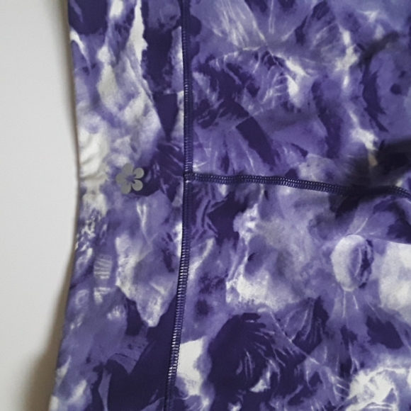 Tuff Athletic crop pant, Size: S, purple and white - Picture 8 of 10